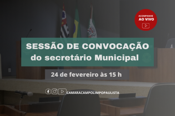 SESSÃO DE CONVOCAÇÃO