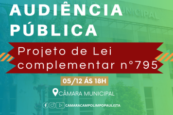 AUDIÊNCIA PÚBLICA