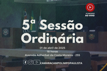 5ª Sessão Ordinária