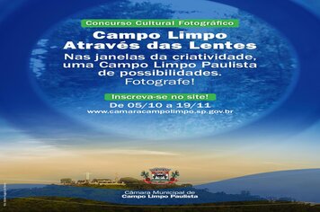 Câmara abre inscrições para o 1° concurso cultural de fotografia “Campo Limpo Paulista através das Lentes”