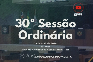 30ª Sessão Ordinária
