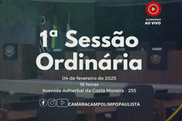 1ª Sessão Ordinária