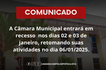 Recesso Final de Ano