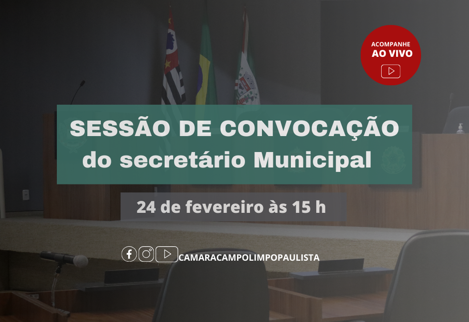 SESSÃO DE CONVOCAÇÃO