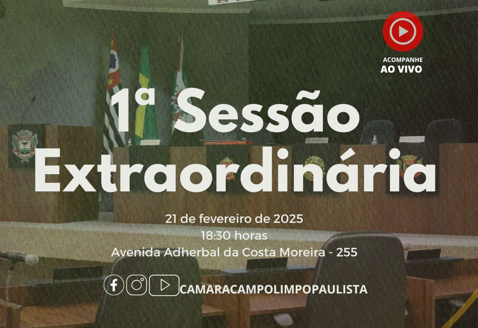 1ª Sessão Extraordinária