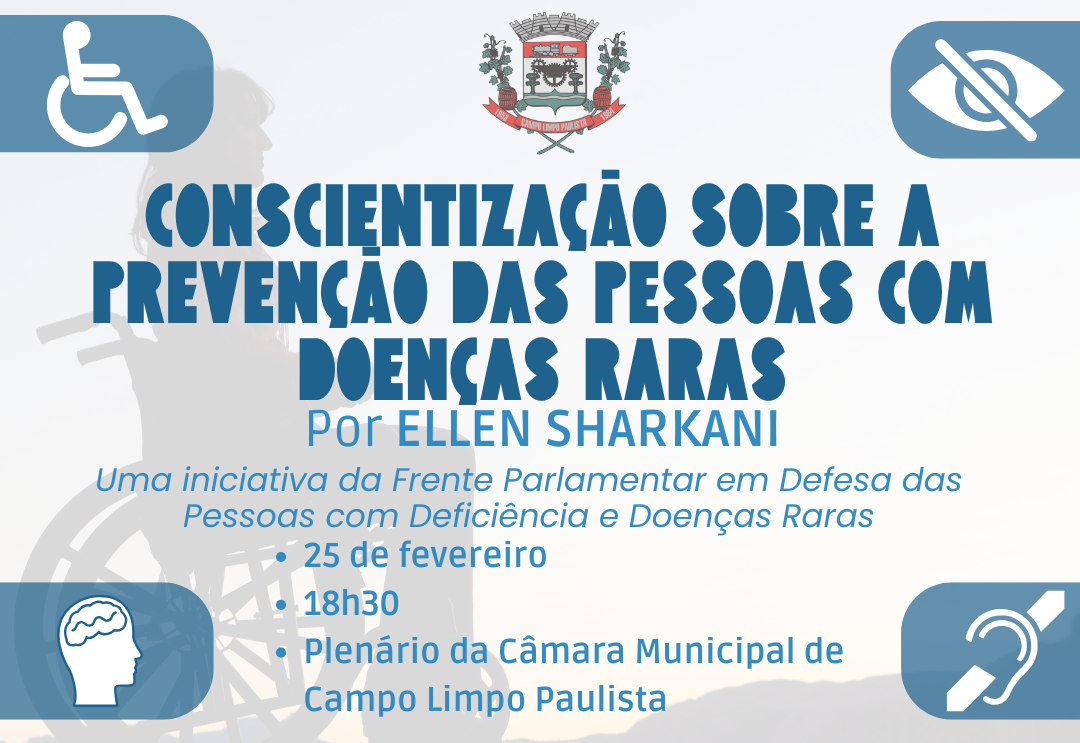 Palestra sobre conscientização sobre a prevenção das pessoas com doenças raras